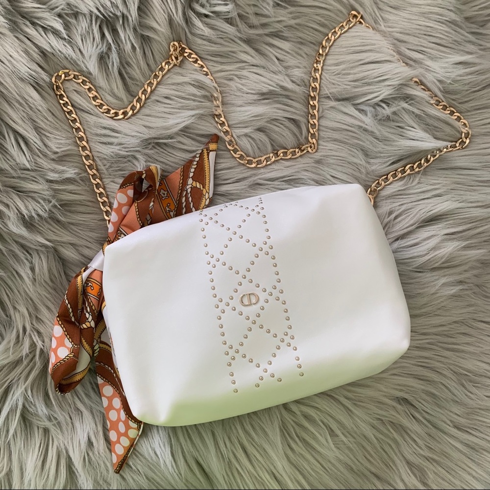 Christian Dior White Gold Crossbody